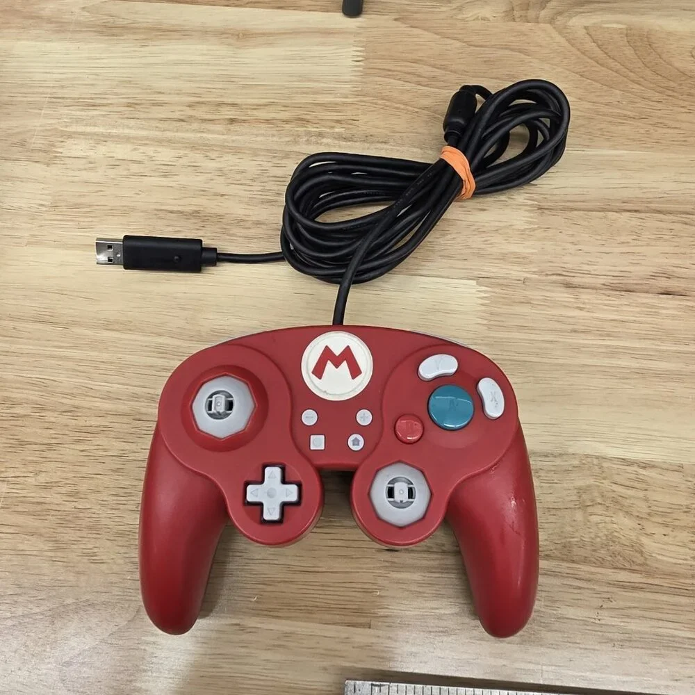 Nintendo Switch Mario Red Fight Pad Pro GameCube Style Wired Controller Tested